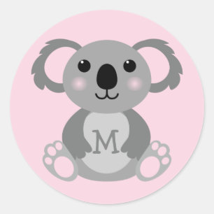 Stickers de phoque Koala Bear Kid's mignon nom Env