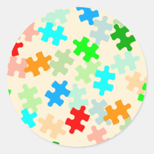 Stickers de pièces de puzzle