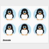 Stickers de pingouin en petit dessin (Feuille)