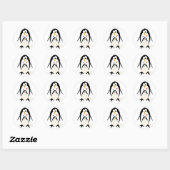 Stickers de pingouins d'incubation (Feuille)