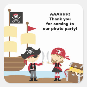 Stickers de pirates pour garçons et filles