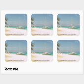 Stickers de plage de Seven Mile (Feuille)