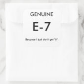Stickers de plaisanterie E-7 authentique (Sac)