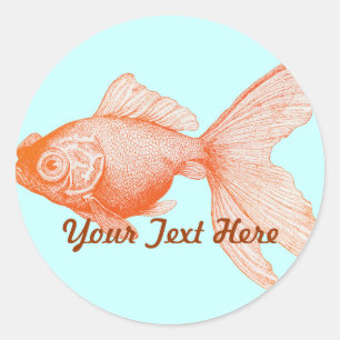 Stickers de poisson d'or