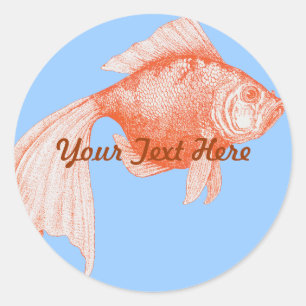 Stickers de poisson d'or