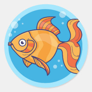 Stickers de poisson d'or