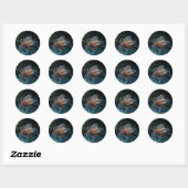 Stickers de poisson rouge (Feuille)