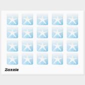 Stickers de poisson rouge clair et blanc (Feuille)