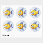 Stickers de poisson Whimsical Angel Poisson (Feuille)