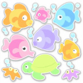 Stickers de poissons tropicaux (Devant)