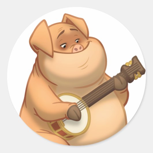 Stickers de porc Banjo-Strummin (Devant)