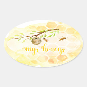 Stickers de pot de miel Apiary