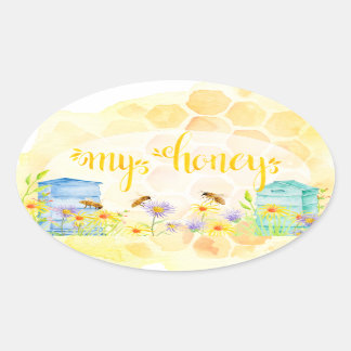 Stickers de pot de miel Apiary