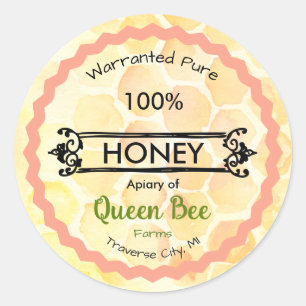 Stickers de pot de miel Apiary