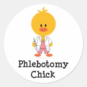 Stickers de poussins de la phlébotomie