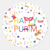 stickers de purim heureux (Devant)