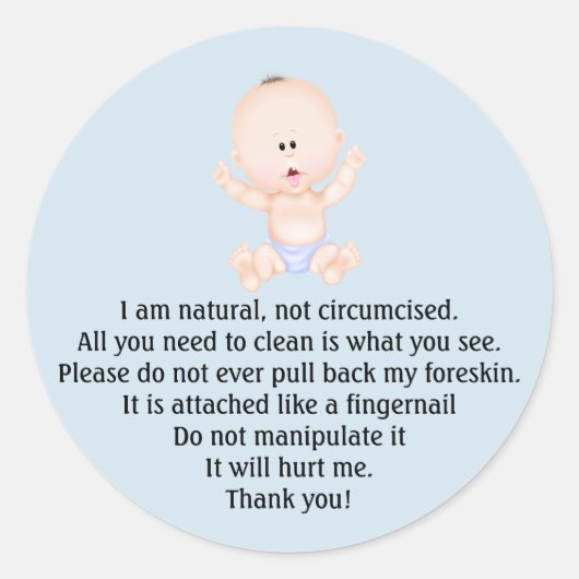 Stickers de rappel de circoncision pour la famille (Devant)