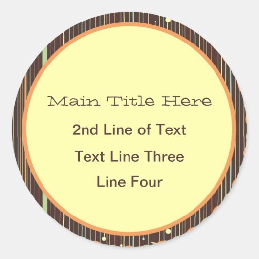 Stickers de rappel du jardin (Devant)