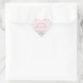 Stickers de rappel rose chien (Sac)