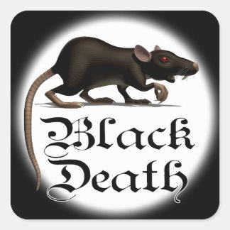 Stickers de rat de mort noire