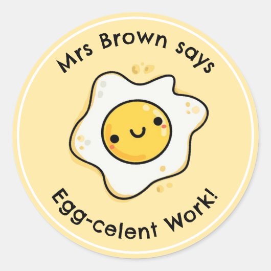 Stickers de récompense enseignant amusant Oeuf Per (Devant)