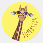 Stickers de récompense SUPERSTAR - Giraffe (Devant)