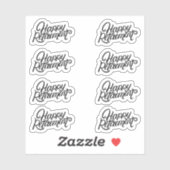 Stickers de retraite heureux (Feuille)