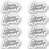 Stickers de retraite heureux (Devant)