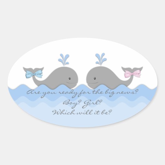 Stickers de révélation de genre baleine (Devant)