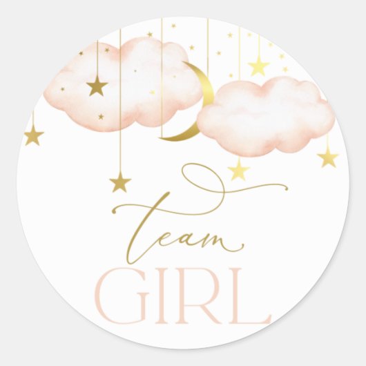 Stickers de révélation de genre, Blush Pink Team G (Devant)