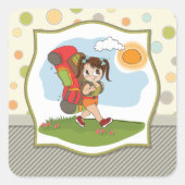 Stickers de sac à dos pour filles (Devant)