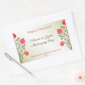 Stickers de savon ou d'artisanat rouge or (Enveloppe)