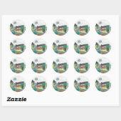 Stickers de scène de nuit magique (Feuille)