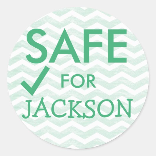 Stickers de sécurité alimentaire pour régimes spéc (Devant)