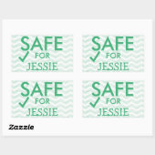 Stickers de sécurité alimentaire pour régimes spéc (Feuille)