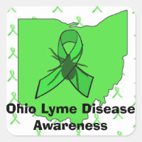 Stickers de sensibilisation à la maladie d'Ohio Ly