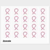 Stickers de sensibilisation au cancer du sein rose (Feuille)