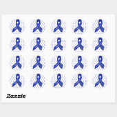 Stickers de sensibilisation au ruban bleu ME/CFS (Feuille)