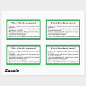 Stickers de sensibilisation Borrelia Miyamotoi Lym (Feuille)