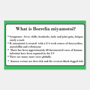 Stickers de sensibilisation Borrelia Miyamotoi Lym