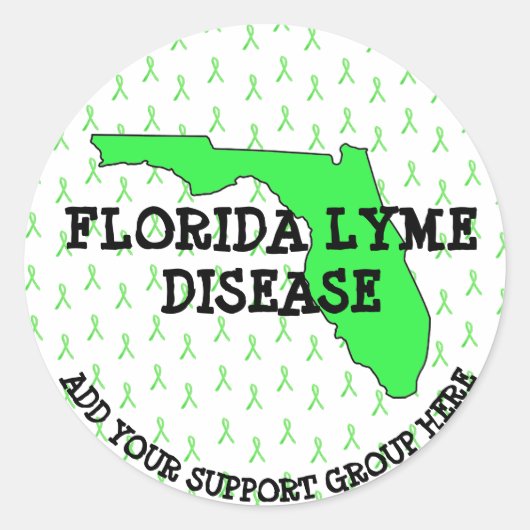 Stickers de sensibilisation Floride Lyme personnal (Devant)