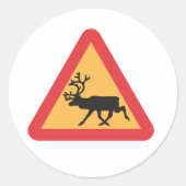Stickers de signalisation routière de Deer Crossin (Devant)