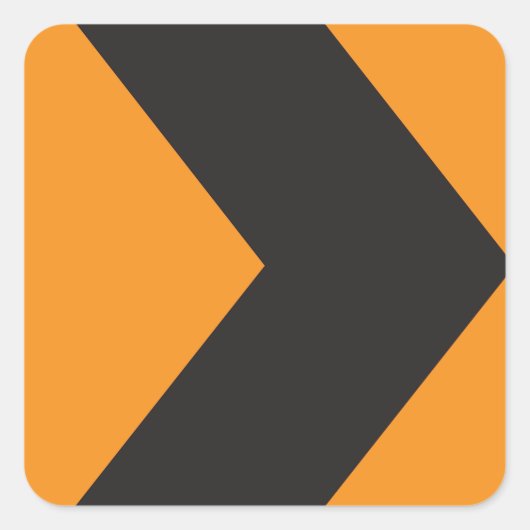 Stickers de signalisation routière de virage droit (Devant)