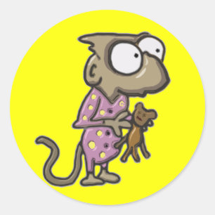 Stickers de singe pyjama