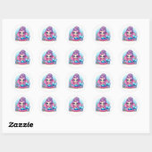 Stickers de sirène colorée (Feuille)