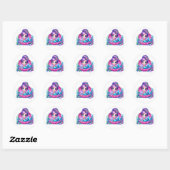 Stickers de sirène colorée (Feuille)