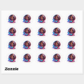 Stickers de sirène colorée (Feuille)