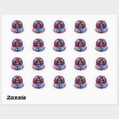 Stickers de sirène colorée (Feuille)