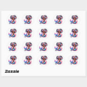 Stickers de sirène colorée (Feuille)