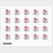 Stickers de sirène de couleur mignonne (Feuille)